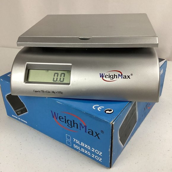 Weighmax Digital Postal Scale Model W-2822-75L Battery Operated No AC Adapter - Picture 3 of 8